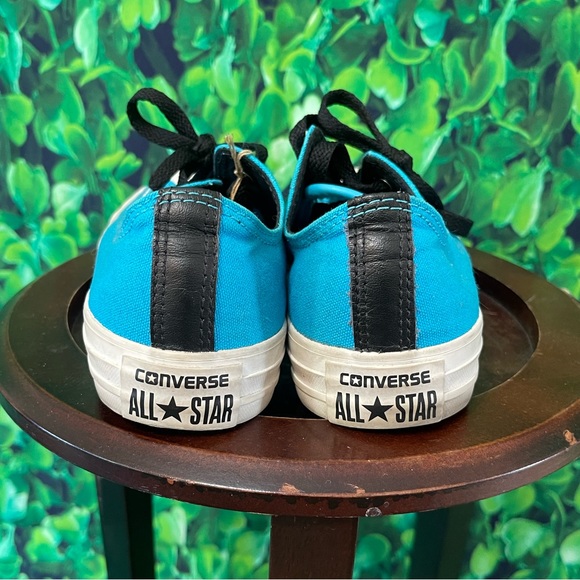 Vibrant Dark Aqua Converse Low Top Sneakers, Mens 5 Womens 7 - Picture 5 of 8